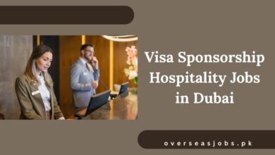 Visa Sponsorship Hospitality Jobs in Dubai